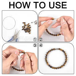 160Pcs 6 Styles 304 Stainless Steel Half Drilled Beads&nbsp;FIND-PH0027-37