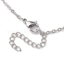 Non-Tarnish 3Pcs 3 Styles Star Moon Stainless Steel Braided Chain Macrame Pouch Empty Stone Holder Pendant Necklace Making&nbsp;NJEW-JN04956-02