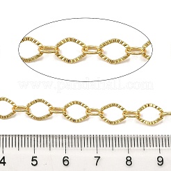 Brass Textured Rectangle Link Chains&nbsp;CHC-C014-11G
