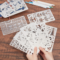 9 Style Steel Cutting Dies Stencils&nbsp;DIY-BC0002-76A