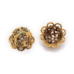 Tibetan Style Zinc Alloy Bead Cap&nbsp;PALLOY-WH0085-79A
