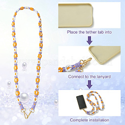 Alloy with Weave Cotton for DIY Keychains&nbsp;AJEW-CJ0001-32B