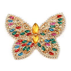 Alloy Rhinestone Lapel Pins for Clothes&nbsp;ALRI-D302-03G