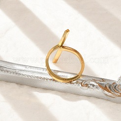 304 Stainless Steel Cuff Rings for Women&nbsp;RJEW-U039-01G