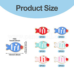 30Pcs 6 Colors Stainless Steel Charms&nbsp;STAS-TA0005-49