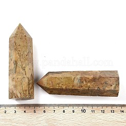 Tower Natural Crazy Agate Healing Stone Wands&nbsp;G-A096-02F