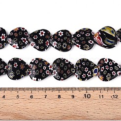 Handmade Millefiori Glass Beads Strands&nbsp;LAMP-T021-29B