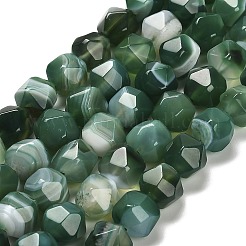 Dyed Natural Banded Agate Beads Strands&nbsp;G-G203-08A
