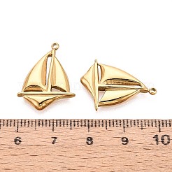 304 Stainless Steel Sailboat Pendants&nbsp;STAS-T071-23G