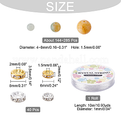 DIY Natural Flower Amazonite Stretch Bracelets Making Kits&nbsp;DIY-CA0003-19