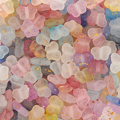 400Pcs 10 Colors Gradient Color Transparent Acrylic Beads&nbsp;OACR-PA0001-36