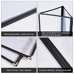 PVC Menu Cover Holders&nbsp;AJEW-WH0300-01E