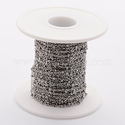 Tarnish Resistant 304 Stainless Steel Cable Chains&nbsp;CHS-K003-01P-0.4MM