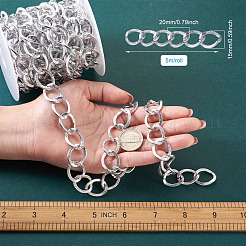 Aluminium Twisted Chains Curb Chains&nbsp;CHA-TA0001-05S