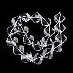Transparent Glass Beads Strands&nbsp;GLAA-N001-50