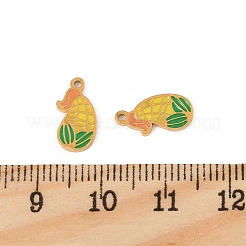 304 Stainless Steel Enamel Charms&nbsp;STAS-P396-07G