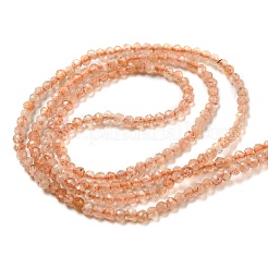 Natural Sunstone Beads Strands&nbsp;X-G-K182-2mm-13A