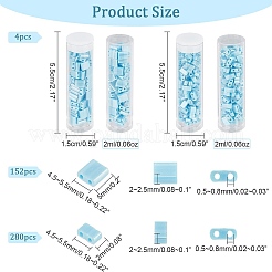 432Pcs 2 Style 2-Hole Opaque Glass Seed Beads&nbsp;SEED-NB0001-71