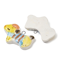 Handmade Porcelain with Iron Pendants&nbsp;PORC-Z003-08