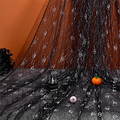 Halloween Theme Polyester Lace Fabric&nbsp;DIY-WH0699-75C