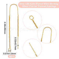 4 Pairs Alloy Stud Earring Findings&nbsp;FIND-BBC0003-32G