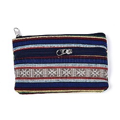 Bohemian Style Stripe Pattern Cotton Cloth Wallets&nbsp;AJEW-N003-04