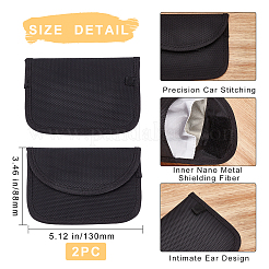 Carbon Fiber Key Car Wallets Car Bag Key Purse Pouch&nbsp;AJEW-WH0029-35