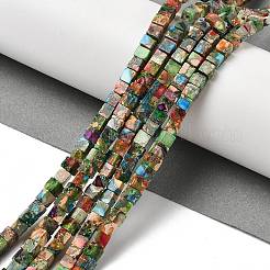 Dyed Synthetic Imperial Jasper Beads Strands&nbsp;G-H087-F02-01A-1