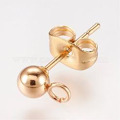 304 Stainless Steel Stud Earring Findings&nbsp;STAS-P148-07G