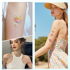 36Pcs 2 Style PVC Waterproof Self-Adhesive Picture Stickers&nbsp;STIC-SP0001-09C