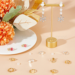 20Pcs 2 Color Brass Clip-on Earring Findings&nbsp;KK-BBC0011-04