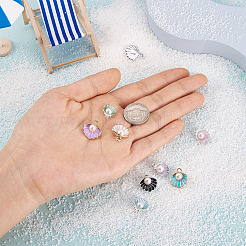 36Pcs 9 Style Alloy Enamel Pendants & Charms&nbsp;ENAM-CD0001-20