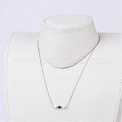 Natural Lava Rock Bead Pendant Necklaces&nbsp;NJEW-JN01653-01