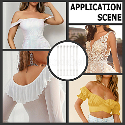 10 Pairs TPU Non-slip Bra Straps&nbsp;DIY-CY0003-13A