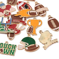 Rugby Alloy Enamel Pendants&nbsp;AL-K001-01