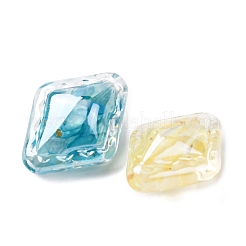 Transparent Resin & Natural Shell Beads&nbsp;RESI-B039-06