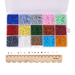 8/0 Round Glass Seed Beads Sets&nbsp;SEED-PH0007-01