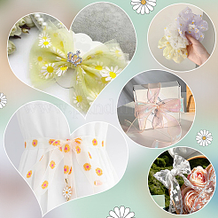 Flower Pattern Polyester Ribbons&nbsp;OCOR-WH0082-503B