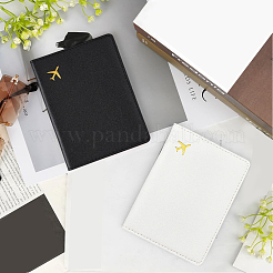 2Pcs 2 Colors PVC Passport Protector Covers&nbsp;AJEW-CL0005-16B