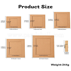 5 Sets 5 Styles Rectangle Cowhide Paper Hanging Photo Frame&nbsp;DIY-CJ0002-66