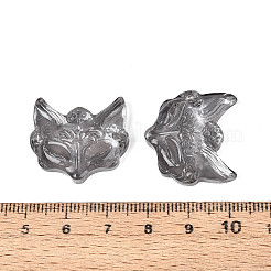 Electroplate Transparent Glass Connector Charms&nbsp;EGLA-N053-02A