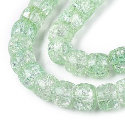 Crackle Transparent Glass Beads Strands&nbsp;GLAA-N069-03A-04
