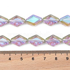 Electroplate Glass Beads Strands&nbsp;EGLA-B010-01A-HR02