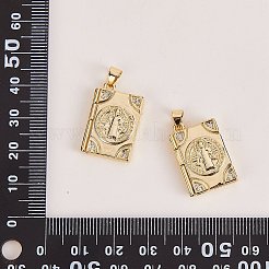 5Pcs Rack Plating Brass Micro Pave Clear Cubic Zirconia Locket Pendants&nbsp;ZIRC-SZ0003-78