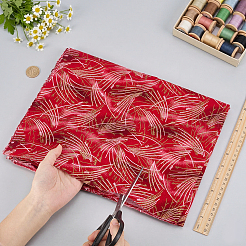 Fish Scales Pattern Cotton Fabric&nbsp;DIY-WH0622-777E