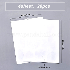 2 Sets 2 Styles Waterproof PVC Electrostatic Window Stickers&nbsp;DIY-GF0005-90