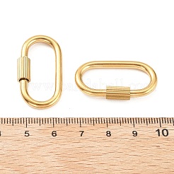 304 Stainless Steel Locking Carabiner&nbsp;STAS-C092-09B-G