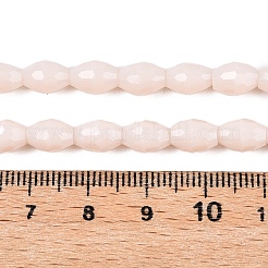 Opaque Solid Color Imitation Jade Glass Beads Strands&nbsp;EGLA-A037-P6x8mm-D02