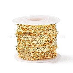 Brass Leaf Link Chains&nbsp;CHC-P009-06G