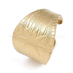 304 Stainless Steel Cuff Rings&nbsp;RJEW-D332-012B-G